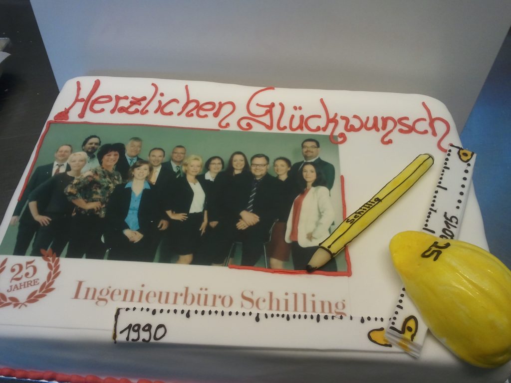 Ingenieurbüro Schilling Jubiläumstorte – Konditorei & Café Krüsmann Leipzig
